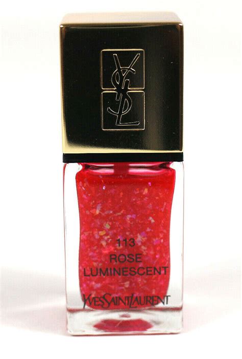 ysl 113 rose luminescent|Yves Saint Laurent 113 Rose Luminescent Nail Lacquer .